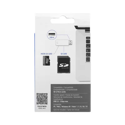 Четец за карти TNB 5 в 1, USB 3.0, USB Type-A