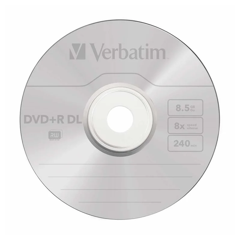 DVD+R Verbatim, 8, 5 GB, 8x, Double Layer, 10 броя в шпиндел