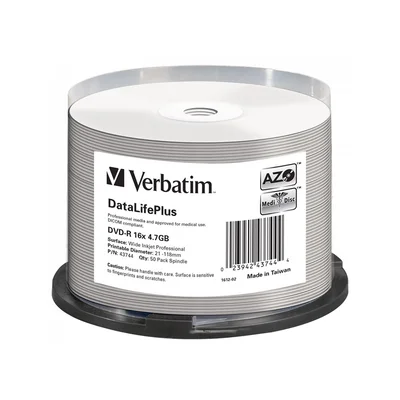 VERBATIM DVD-R 4.7GB 16X AZO DL+ MEDICAL 50