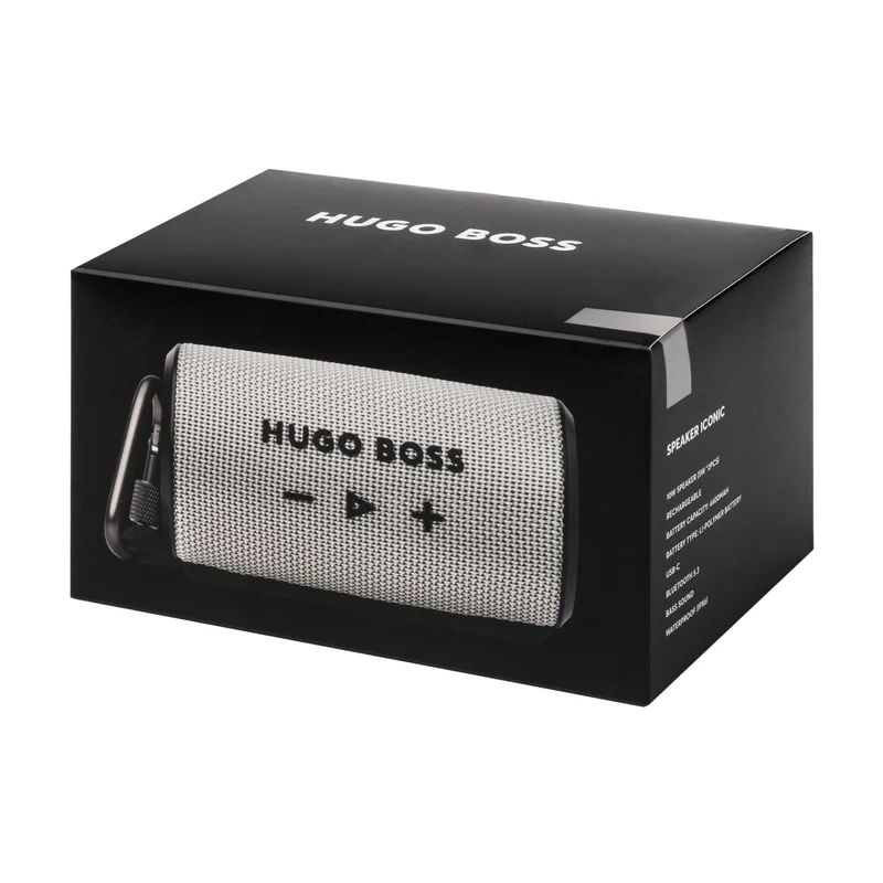 Speaker Hugo Boss Iconic, wireless, 95 dB, 10 W, gray