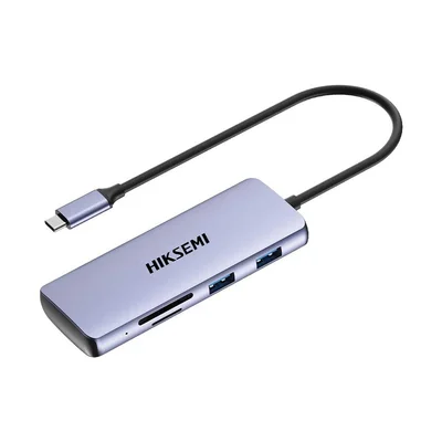 USB Хъб Hiksemi 8 в 1 DS8, 4K, HDMI, SD, XTF, USB 3.0