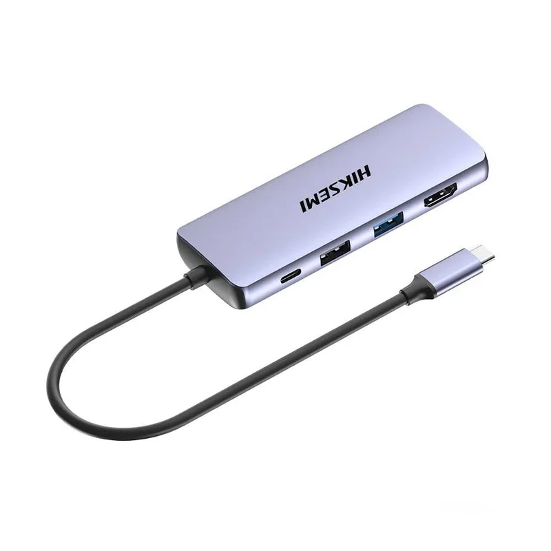 USB Хъб Hiksemi 8 в 1 DS8, 4K, HDMI, SD, XTF, USB 3.0