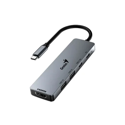 USB Hub Genius UH-500, 5 in 1, 2 x USB Type-C, 2 x USB Type-A 3.0, 1 x HDMI