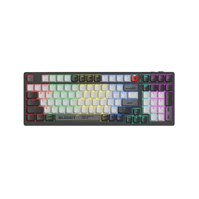Клавиатура Bloody Bloody Grey WS98, безжична, геймърска