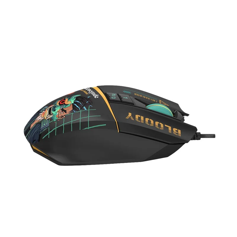 Мишка Bloody Renegade Midnight W63 Max, с кабел, геймърска