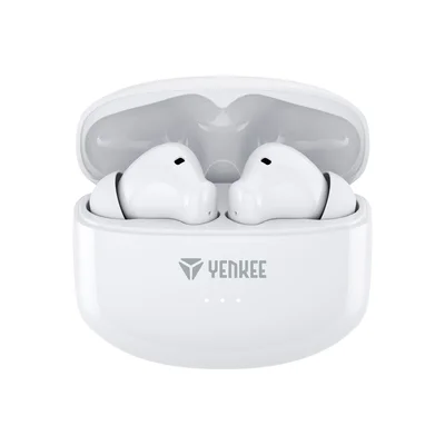 Headphones Yenkee YHP 08BT ANC, wireless, with charging case, USB, 98 dB, white