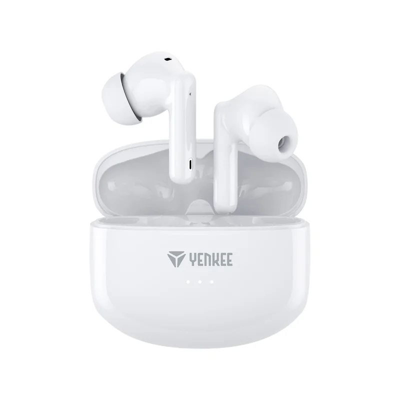 Headphones Yenkee YHP 08BT ANC, wireless, with charging case, USB, 98 dB, white