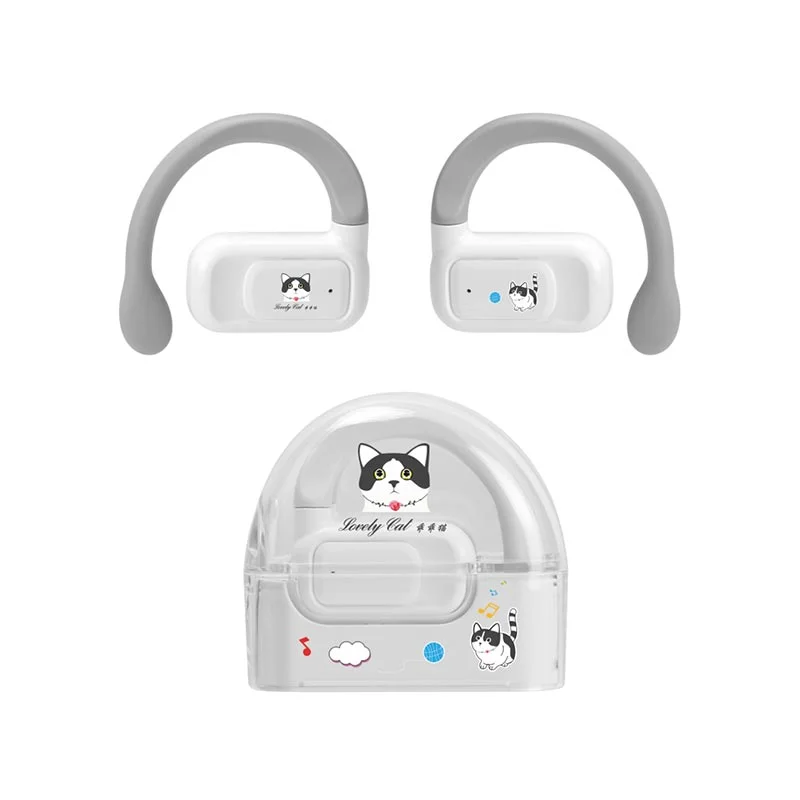 Headphones Wesdar TWS1003, wireless, children's, with Bluetooth, 117 dB, white