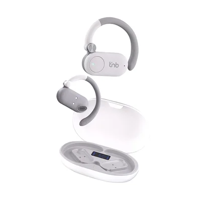 Headphones TNB Energy Free, wireless, with charging case, USB Type-C, 90 dB, white