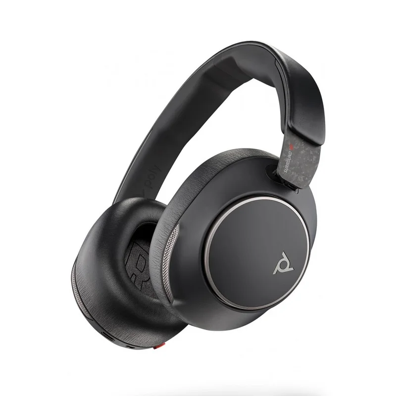Слушалки HP Poly Voyager Surround 80 UC, USB Type-C + USB Type-C/Type-A адаптер