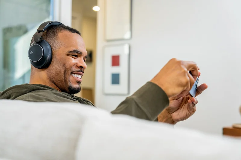Слушалки HP Poly Voyager Surround 80 UC, USB Type-C + USB Type-C/Type-A адаптер