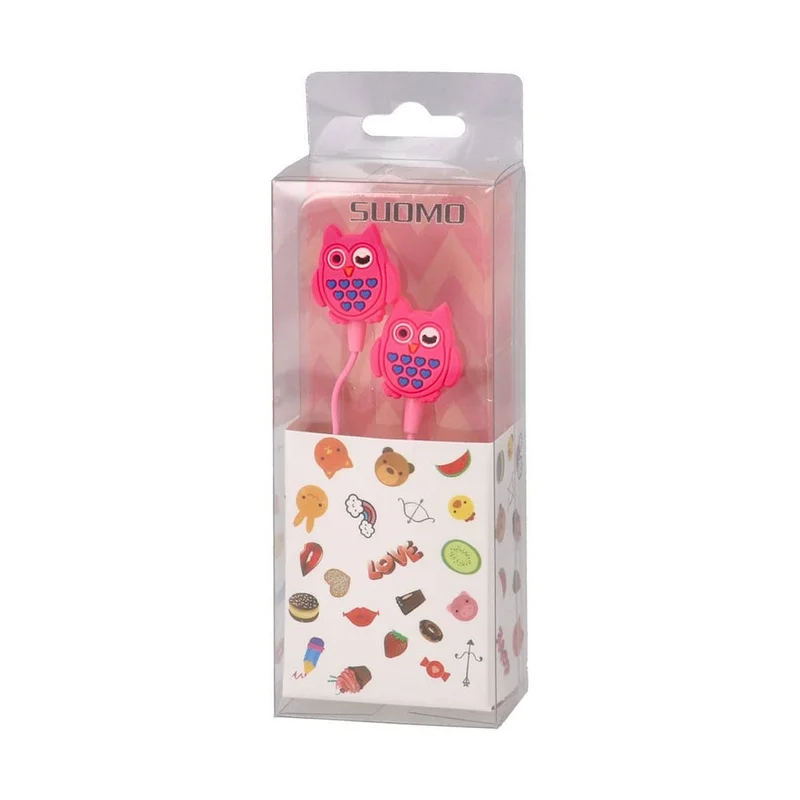 Statovac Tune Earphones, in-ear, owl and dog, assorted
