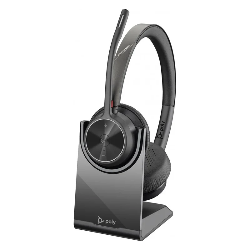 Слушалки HP Poly Voyager 4320-M, USB Type-A, Bluetooth, със стойка за зареждане