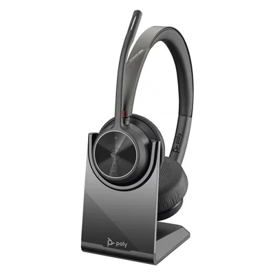 Слушалки HP Poly Voyager 4320-M, USB Type-A, Bluetooth, със стойка за зареждане