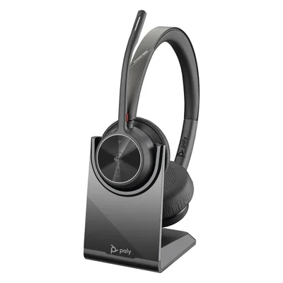 Слушалки HP Poly Voyager 4320-M, USB Type-C, Bluetooth, със стойка за зареждане