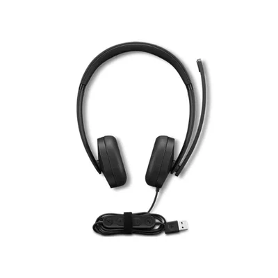 Headphones Lenovo Stereo Gen2, with cable 1 m, USB Type-A, 116 dB, black