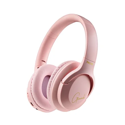 Headphones NGS Artica Greed, with Bluetooth, USB Type-C, 105 dB, pink