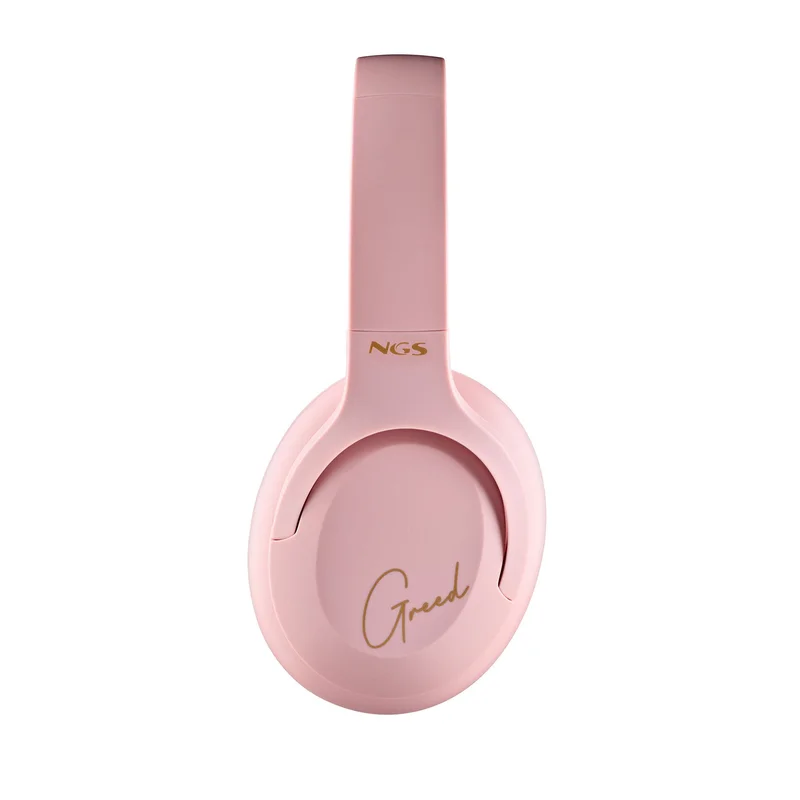Headphones NGS Artica Greed, with Bluetooth, USB Type-C, 105 dB, pink