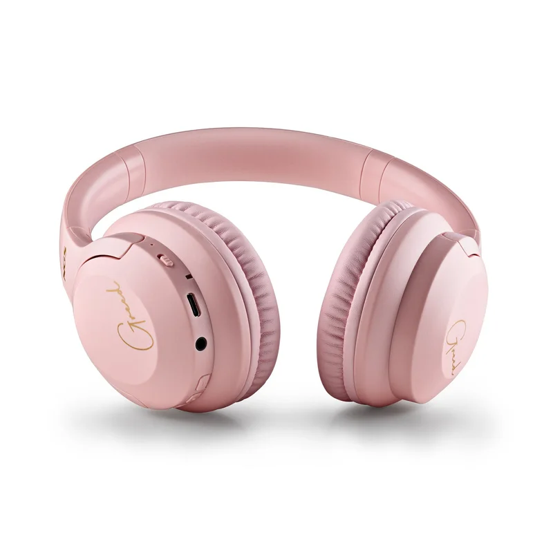 Headphones NGS Artica Greed, with Bluetooth, USB Type-C, 105 dB, pink