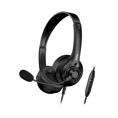 Слушалки Genius HS-235U, с микрофон, AI, черни