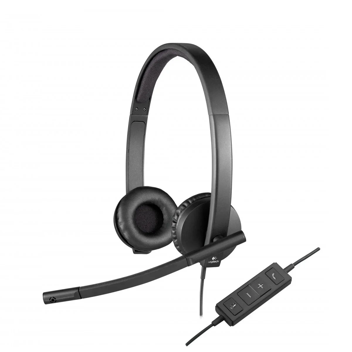 LOGITECH H570E HEADPHONES WIRED USB-A BLACK