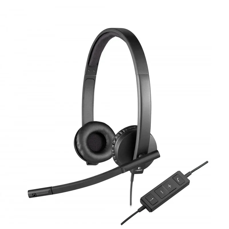 LOGITECH H570E HEADPHONES WIRED USB-A BLACK