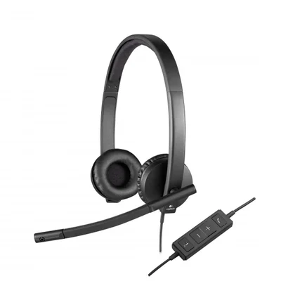 LOGITECH H570E HEADPHONES WIRED USB-A BLACK