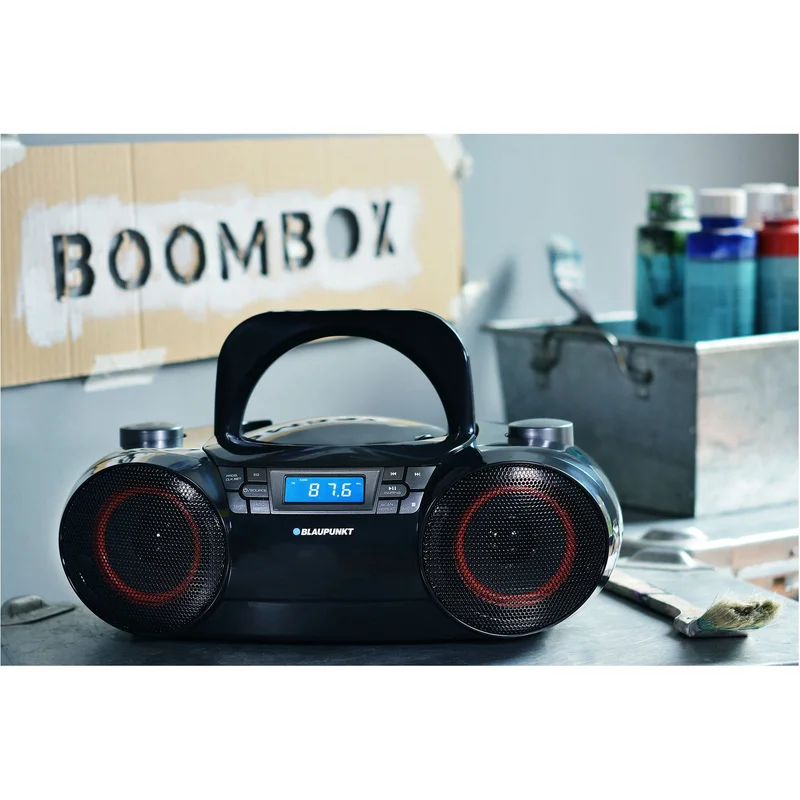Radio cassette player Blaupunkt BB30BT, with Bluetooth, FM radio, CD/MP3/USB/AUX, black