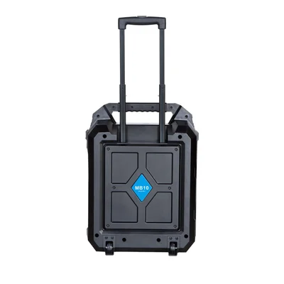 Speaker Blaupunkt MB10, portable, karaoke, 600 W, with 1 cable microphone, black