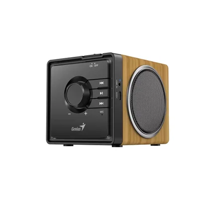 Speaker Genius SP-916BT, portable, wood finish