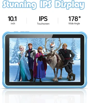 Tablet Pritom K10, 10'', Quad Core, 64 GB, 4 GB RAM, Android, 13, IPS, 7731E Quad Core, rear camera 8 MP, front camera 2 MP, blue