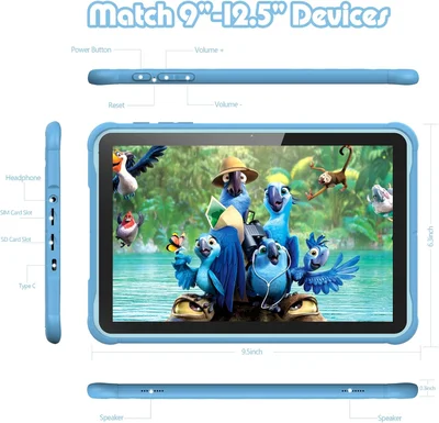 Tablet Pritom K10, 10'', Quad Core, 64 GB, 4 GB RAM, Android, 13, IPS, 7731E Quad Core, rear camera 8 MP, front camera 2 MP, blue