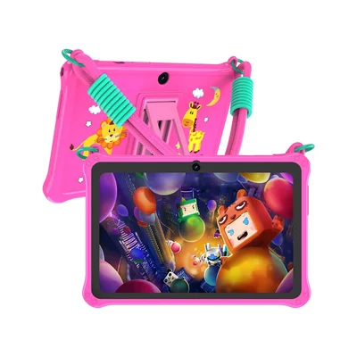 Таблет Pritom K7PRO, 7'', Lanyard, Quad Core, 32 GB, 2 GB RAM, Android 13, с връзка, розов