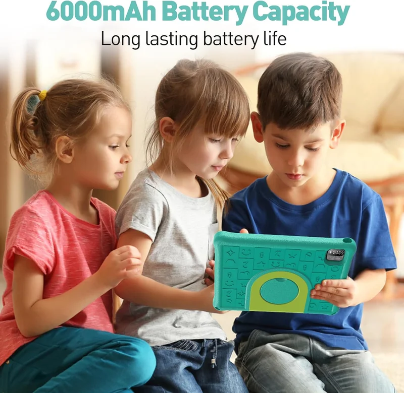 Таблет Pritom E10 Kids, 10.1'', IPS WXGA, 32 GB, 3 GB RAM, Android 15, задна камера 8 MP, син