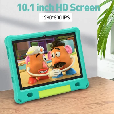 Таблет Pritom E10 Kids, 10.1'', IPS WXGA, 32 GB, 3 GB RAM, Android 15, задна камера 8 MP, син