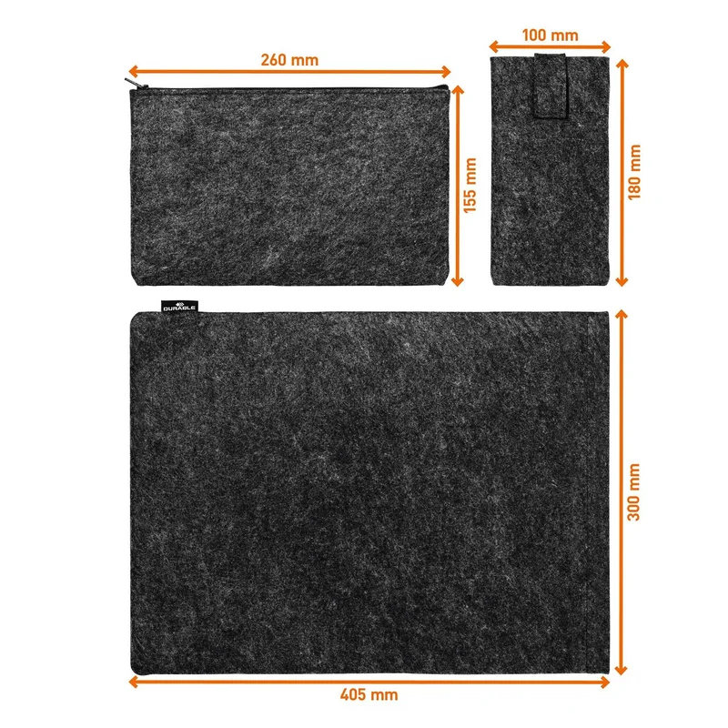 Case for laptop or tablet Durable Effect Multibag, 16.4'', felt