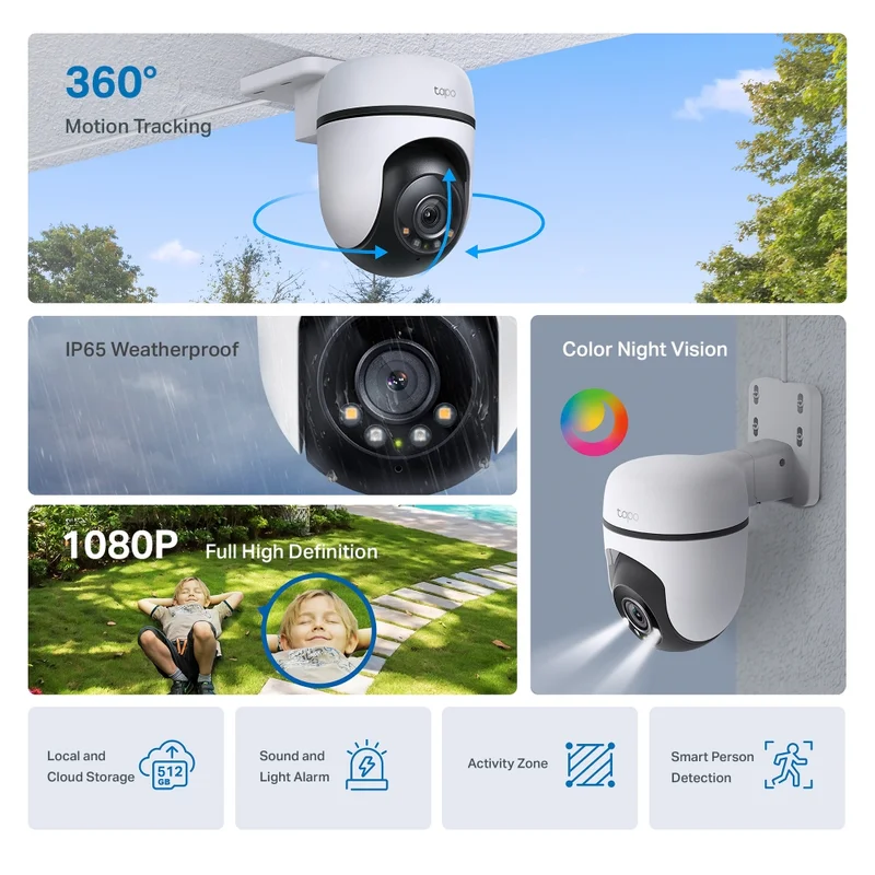 Охранителна камера TP-Link Tapo C500 IP, FullHD, CMOS