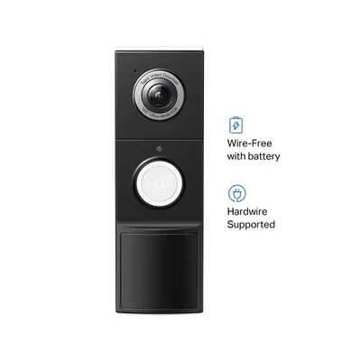 Видео звънец Tp-Link Tapo D235, Смарт, 5MP, IR, Wi-Fi, IP66