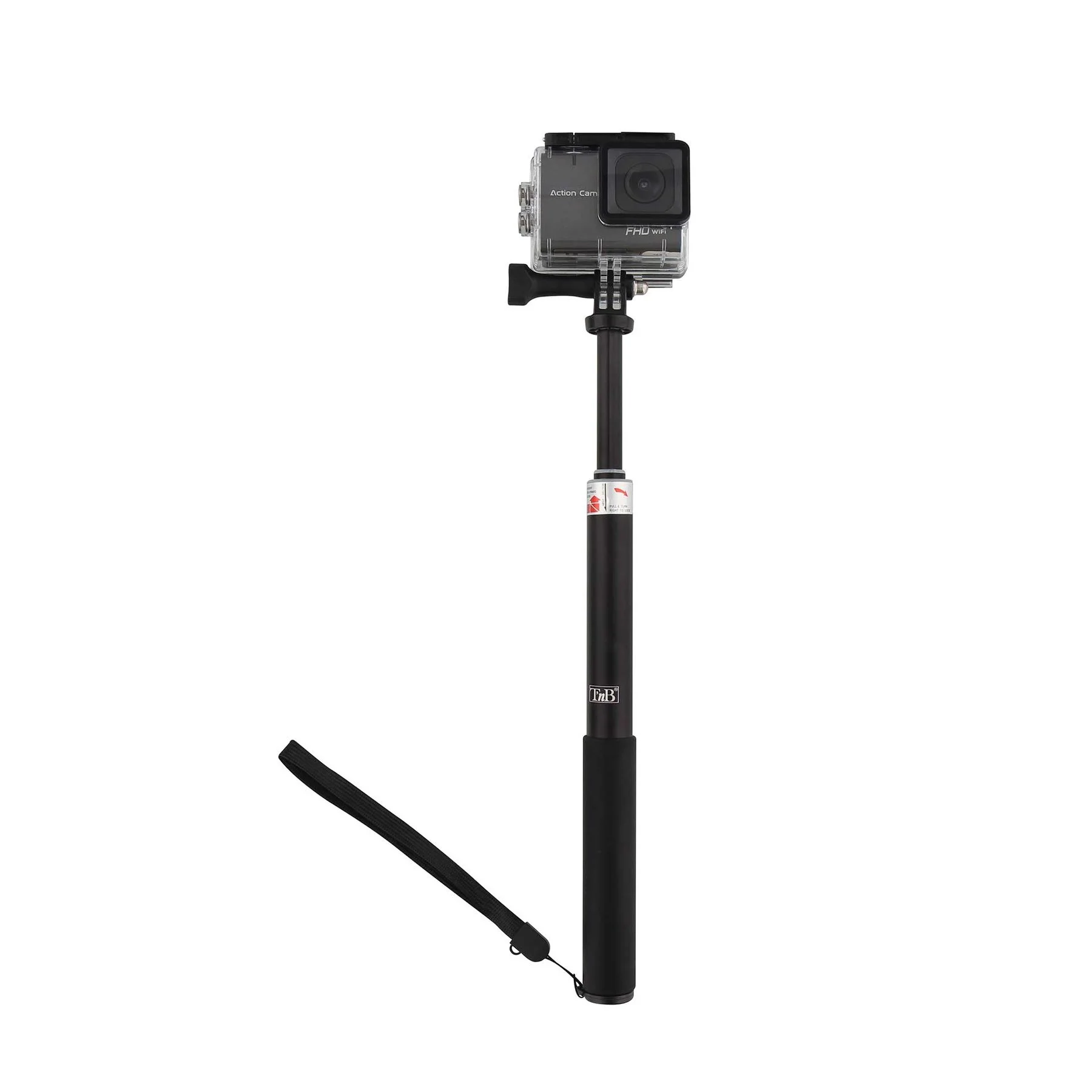 Monopod TNB - stick, with adapter for Go Pro camera, black