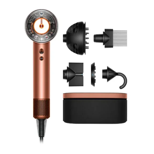 DYSON HD16 SUPERSONIC NURAL T3/T4 HAIR DRYER SILVER/PINK
