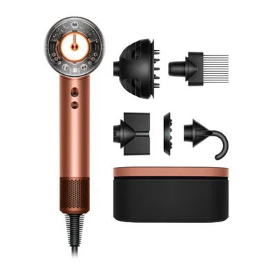 DYSON HD16 SUPERSONIC NURAL T3/T4 HAIR DRYER SILVER/PINK
