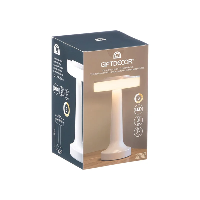 Desk lamp Giftdecor, touch, white