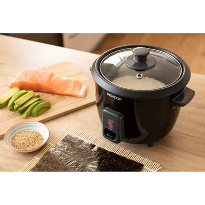 Уред за варене на ориз Sencor SRM 0601BK, 0.6 L, 300 W