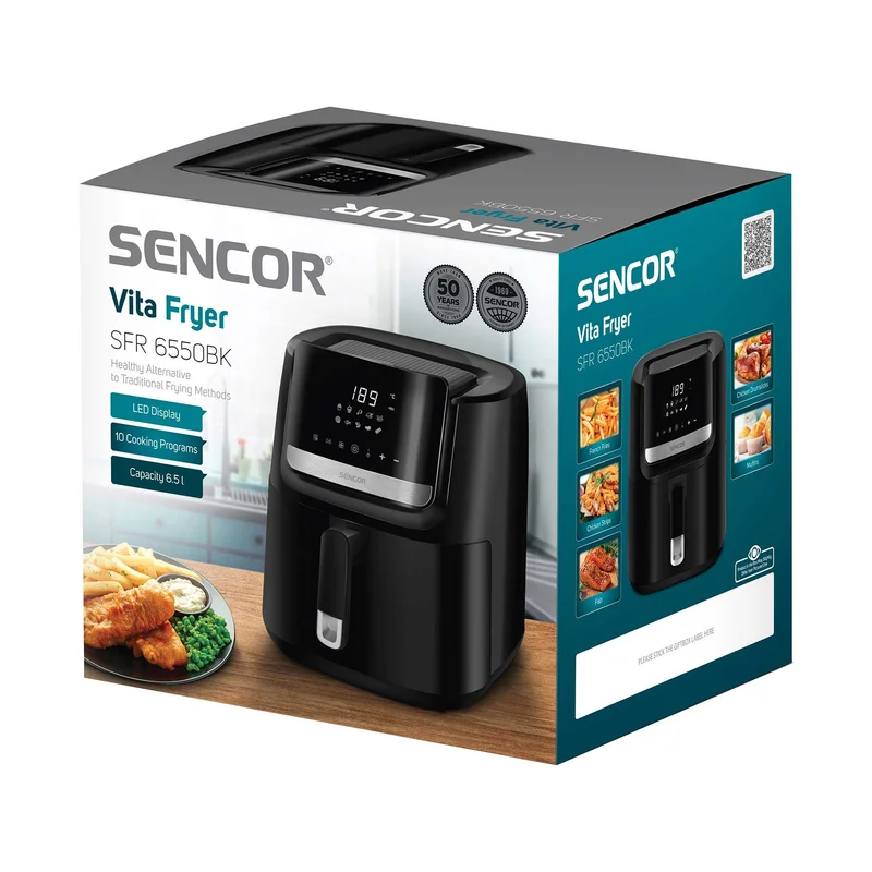 Appliance for healthy cooking Sencor SFR 6550BK, 6.5 L 1600 W