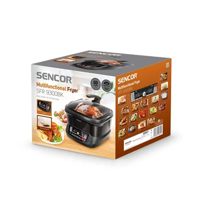 Фритюрник Sencor SFR 9300BK, мултифункционален, 4.8 L, 1800 W