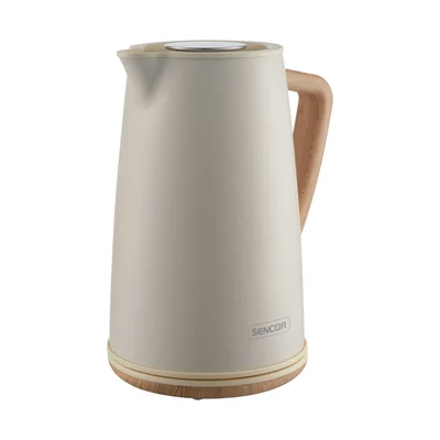 Electric kettle for water Sencor SWK 2717YG, 2250 W, 1.7 L, white