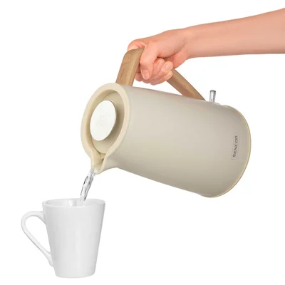 Electric kettle for water Sencor SWK 2717YG, 2250 W, 1.7 L, white