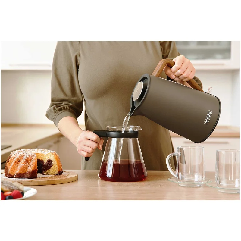Electric kettle for water Sencor SWK 2727MB, 2250 W, 1.7 L, black