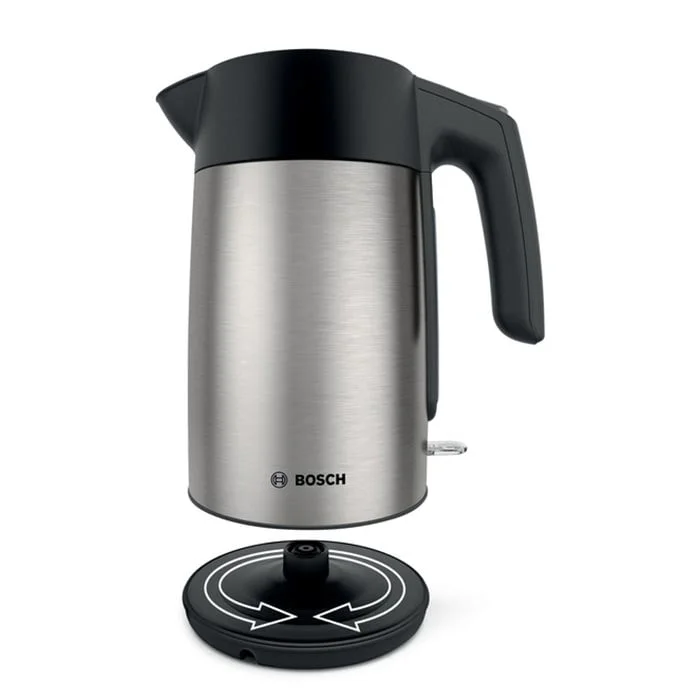 Електрическа кана за вода Bosch TWK7L460, 1.7 L, 2400 W, сребриста