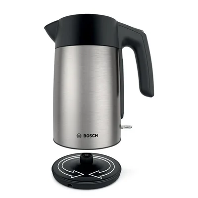 Електрическа кана за вода Bosch TWK7L460, 1.7 L, 2400 W, сребриста